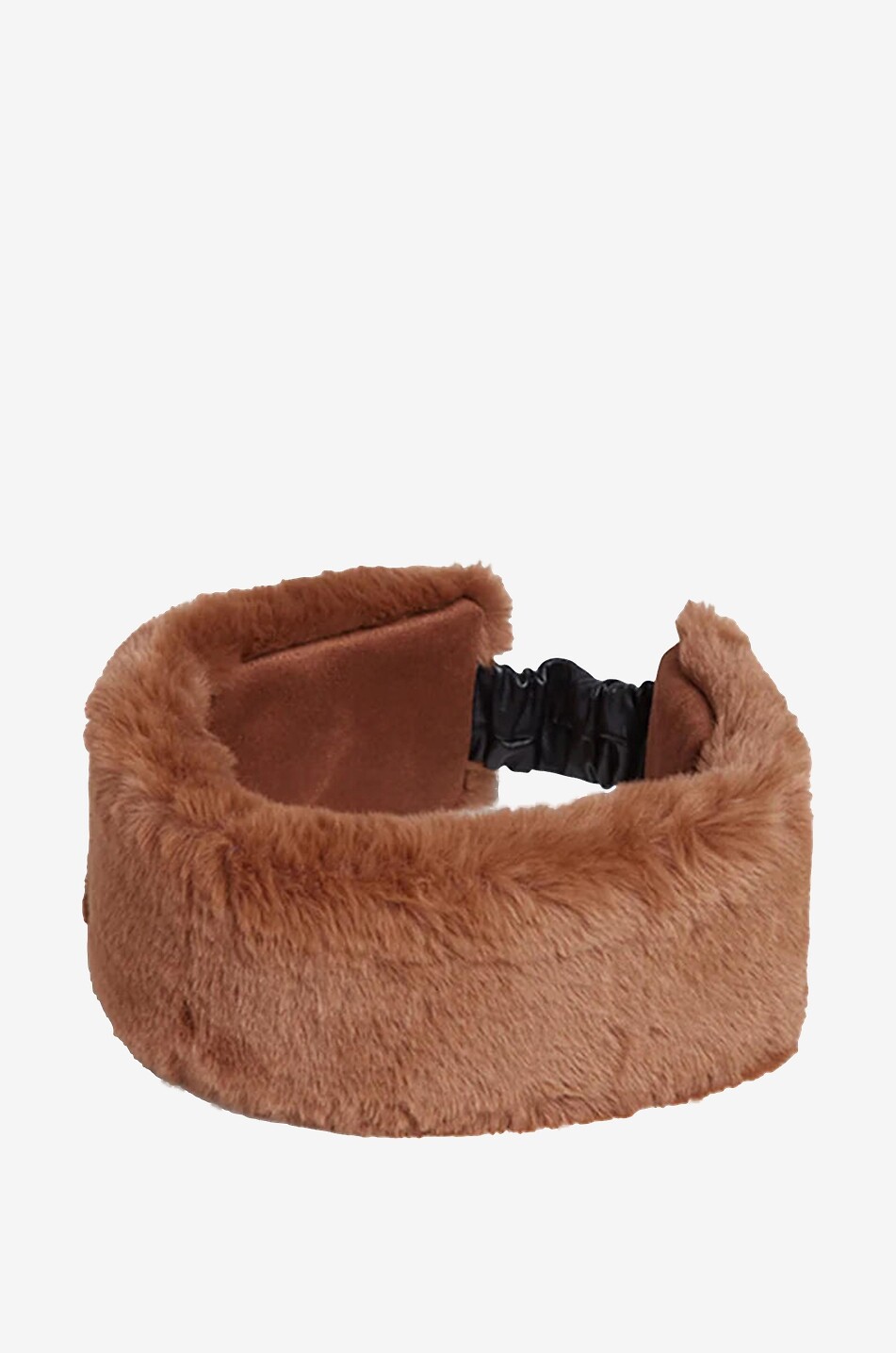 Stirnband aus einfarbigem Plüsch Eleni