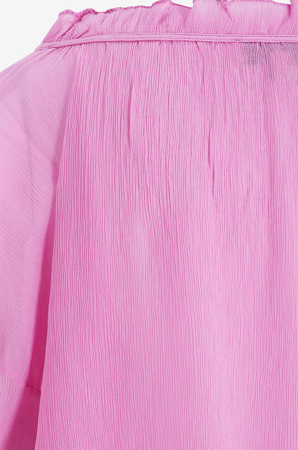 Langärmelige Bluse aus Viskose Solid