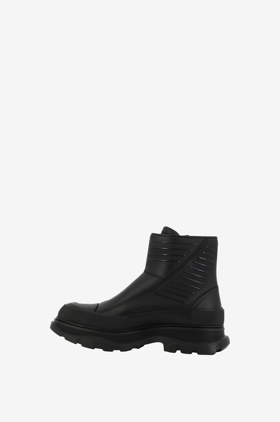 Bottines zippées en cuir texturé Desert Hide Tread Slick