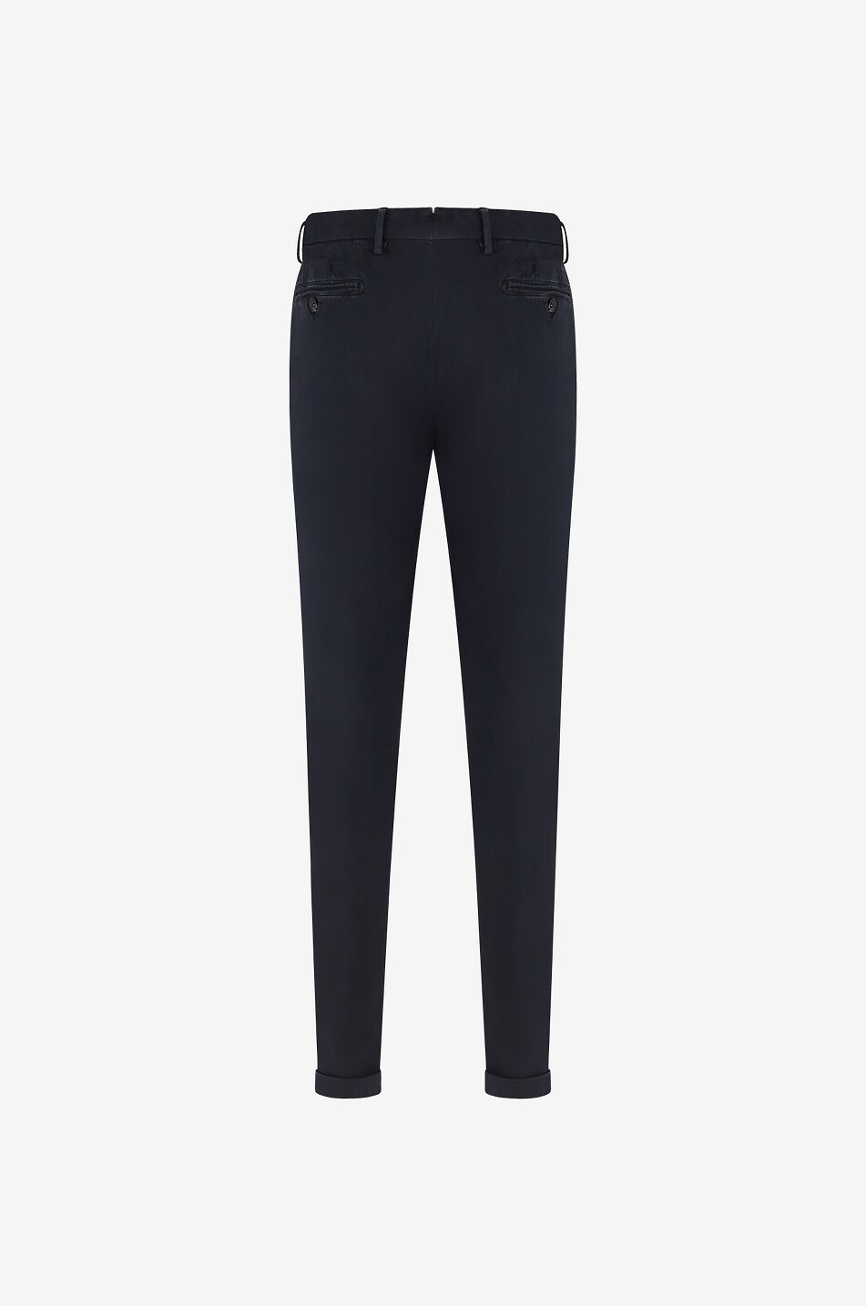 B SETTECENTO Pantalon chino slim en coton et laine Homme BLEU FONCE 2