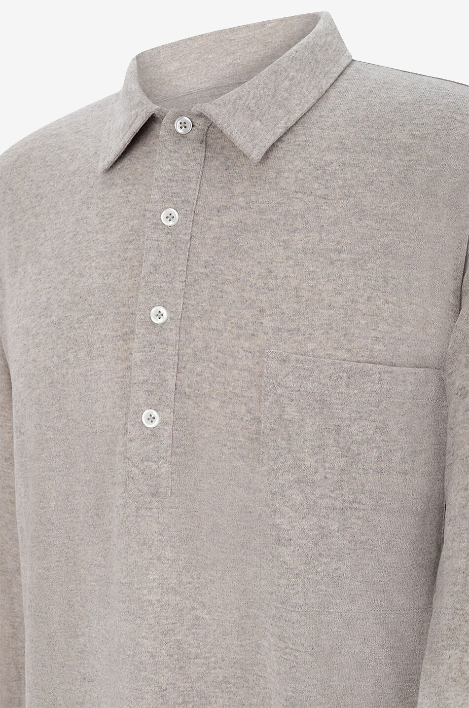 Polo à manches longues Recycled Wool
