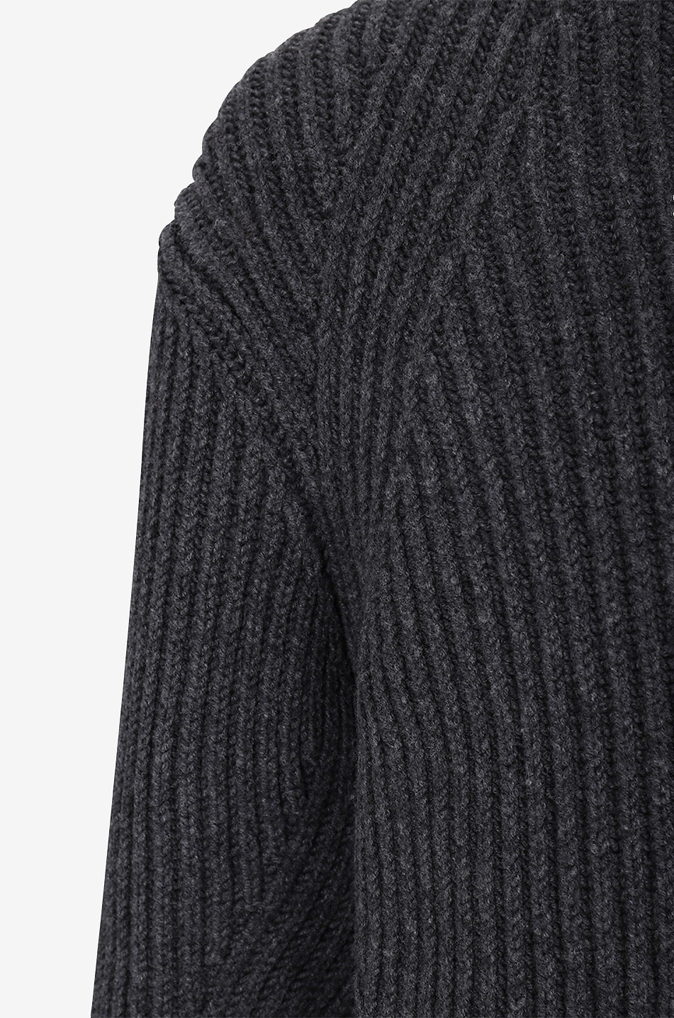 Chunky rib knit crewneck jumper
