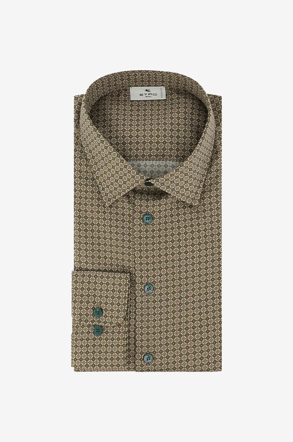 ETRO Chemise légère imprimée motifs cravate Homme VERT MOYEN 1