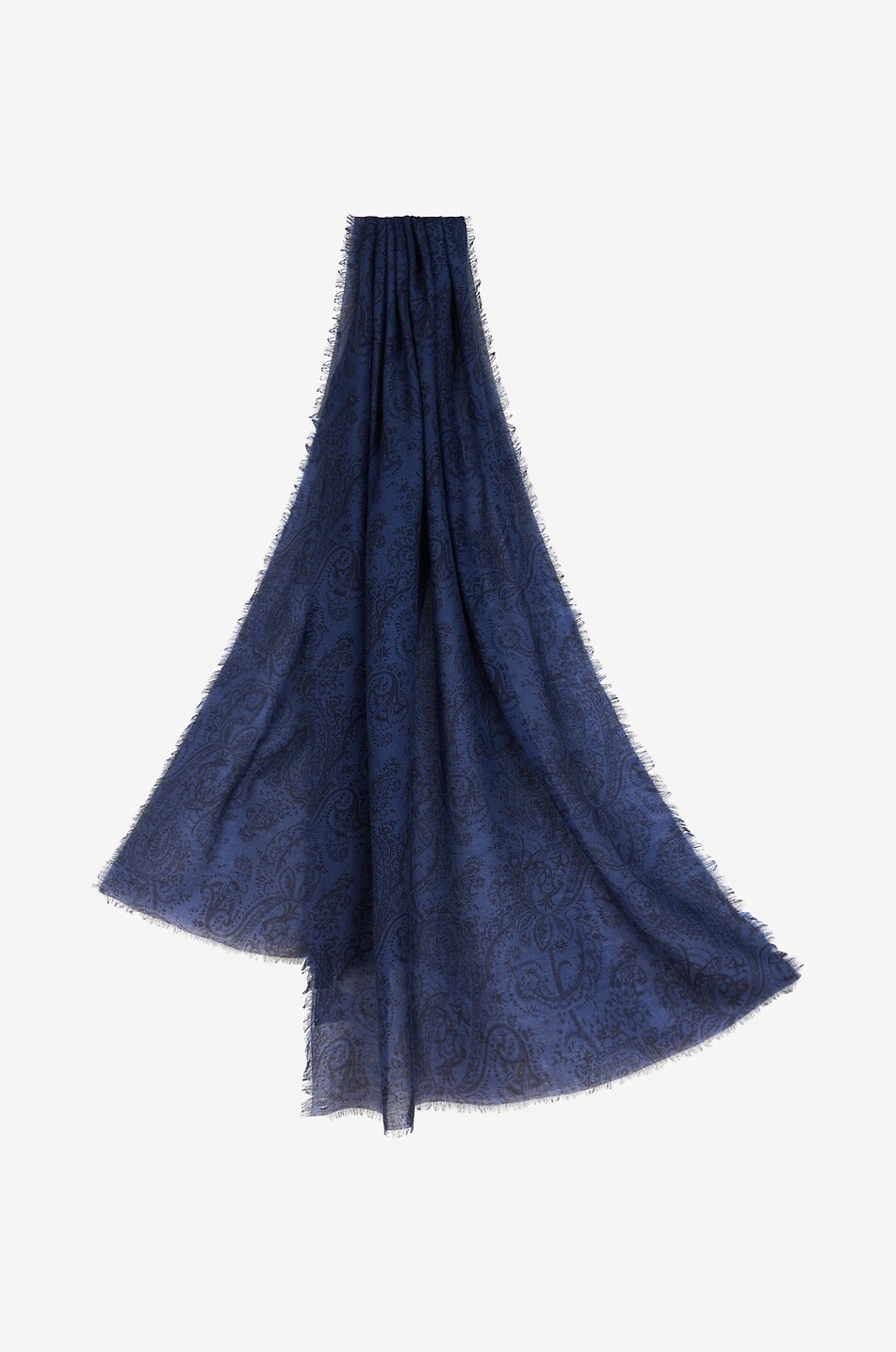 Schal aus Wollmix mit Print Paisley