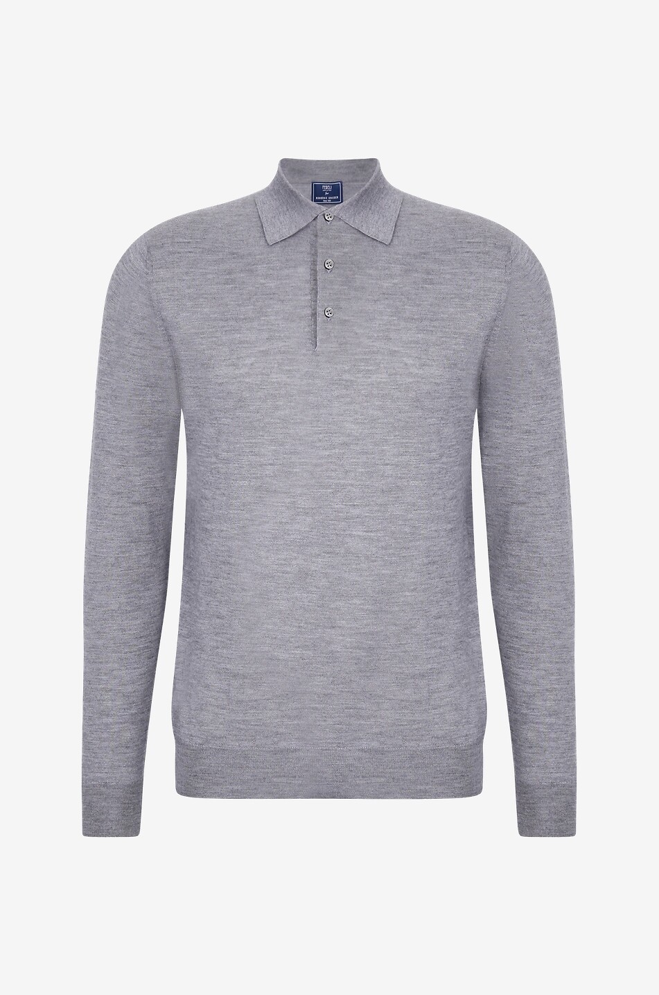 Feinstrick-Polohemd mit langen Ärmeln Sportman