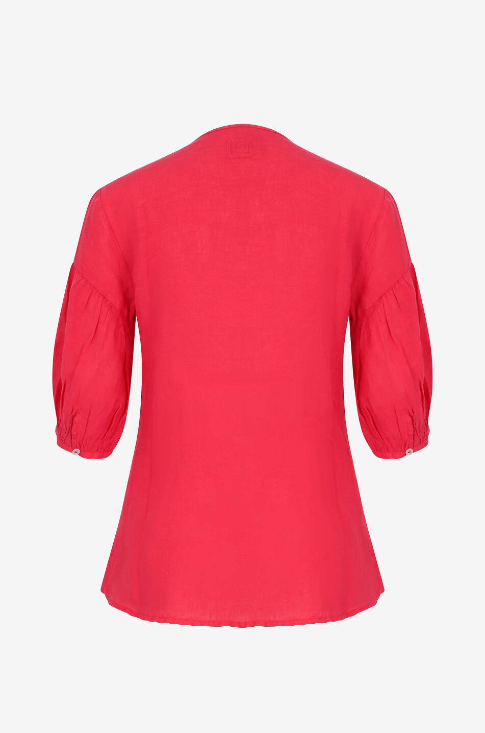 Blouse à manches trois-quarts en lin
