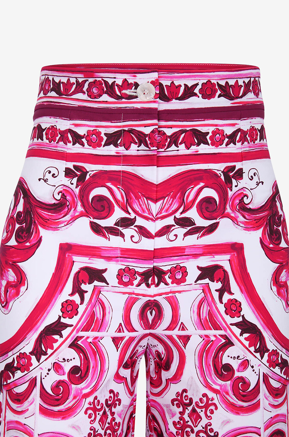 DOLCE & GABBANA Majolica printed high-rise wide-leg trousers Women MULTI COLOURED 3
