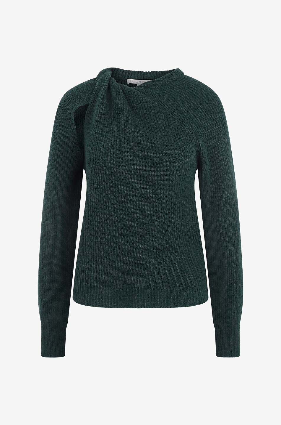 Schmaler Pullover mit Knoten Shifting Volume