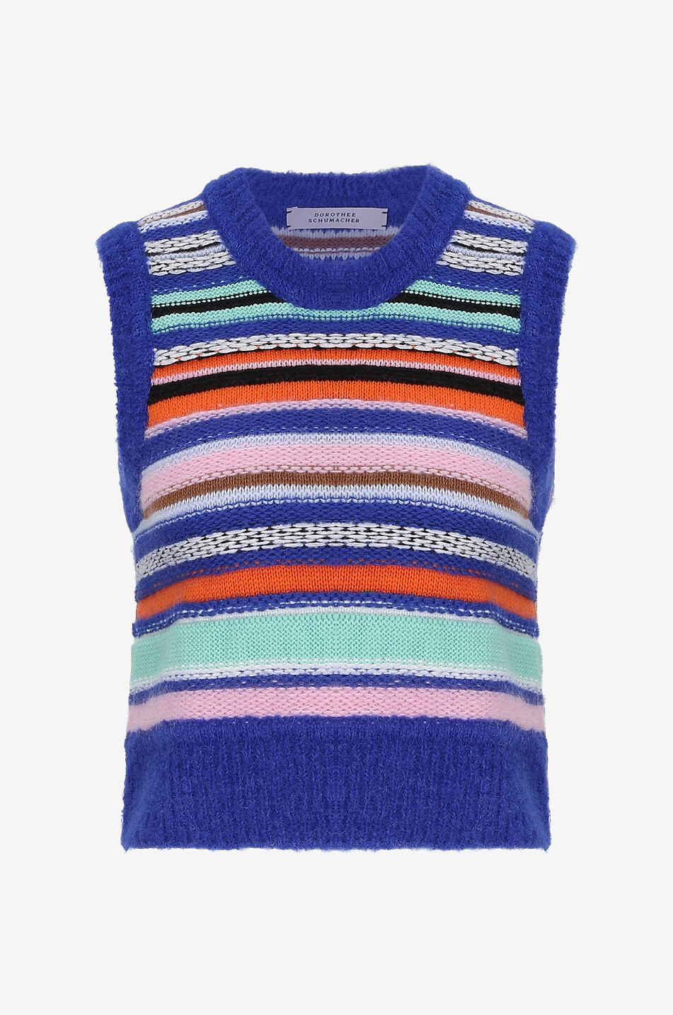 Ärmelloser Pullover aus Wolle und Mohair Plaid Inspiration