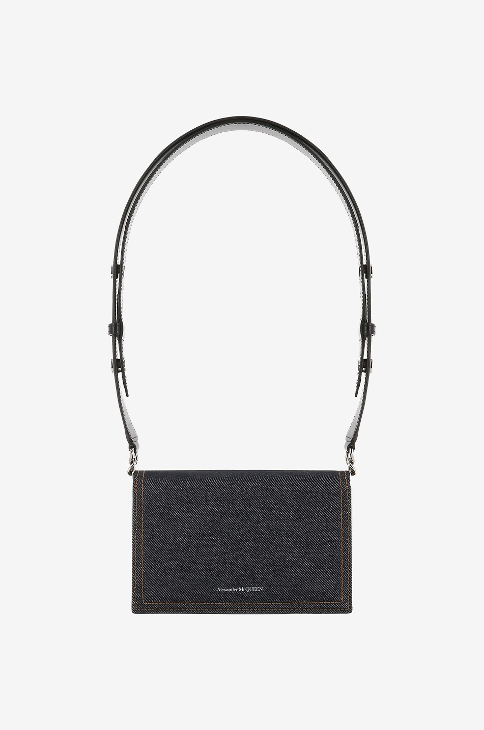 Sac porté épaule en denim Small Skull Biker