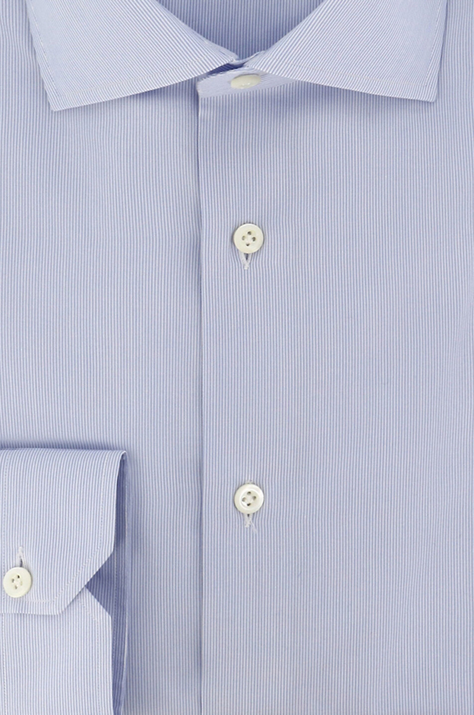GIAMPAOLO Chemise finement rayée à manches longues Bastoncino Fine Homme BLEU CLAIR 2