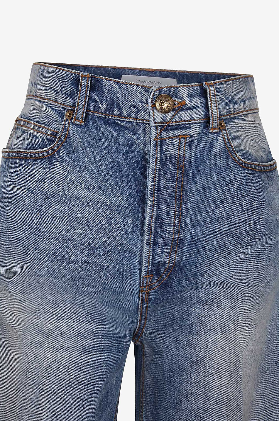 Jeans mit weitem Bein und hohem Bund Luminosity