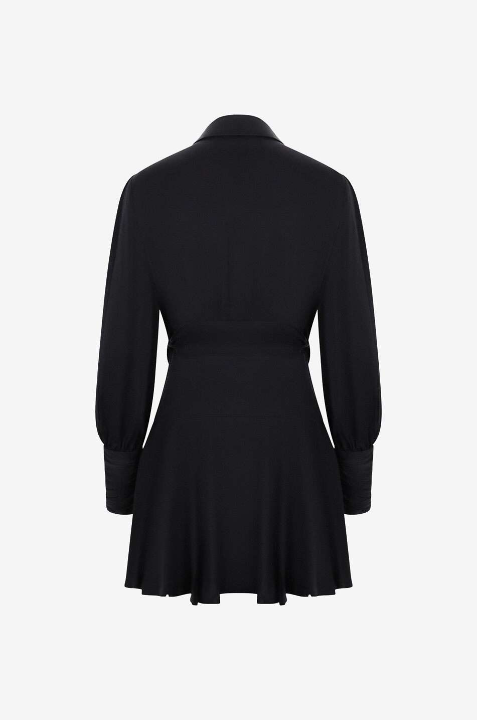 Mini robe portefeuille en soie