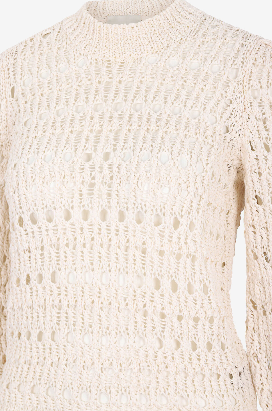 Lochstrick-Pullover aus Baumwolle Gemma