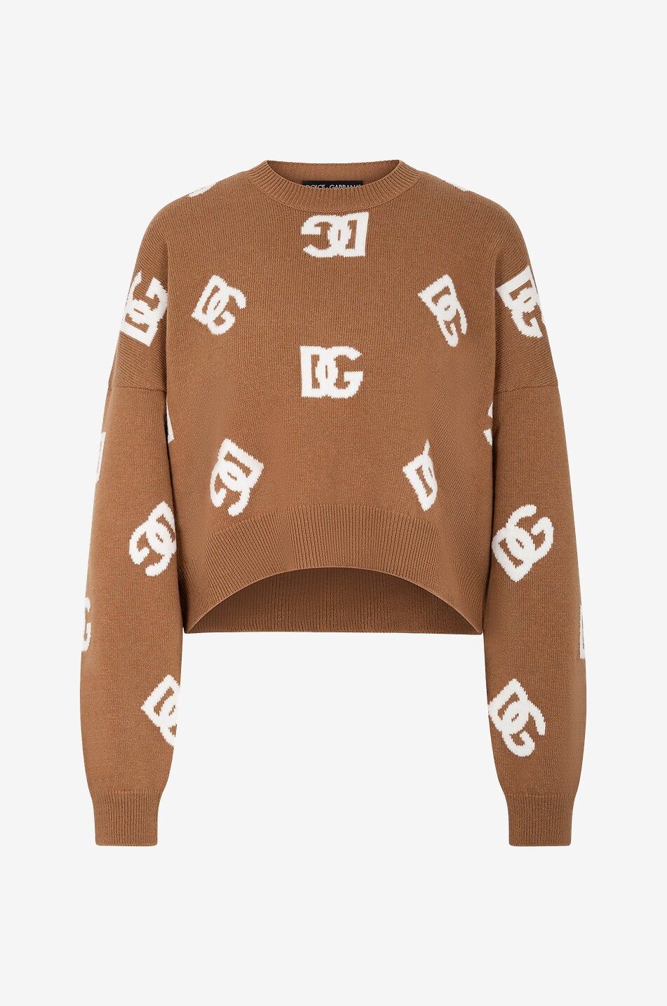 Verkürzter Boxy-Jacquardpullover DG