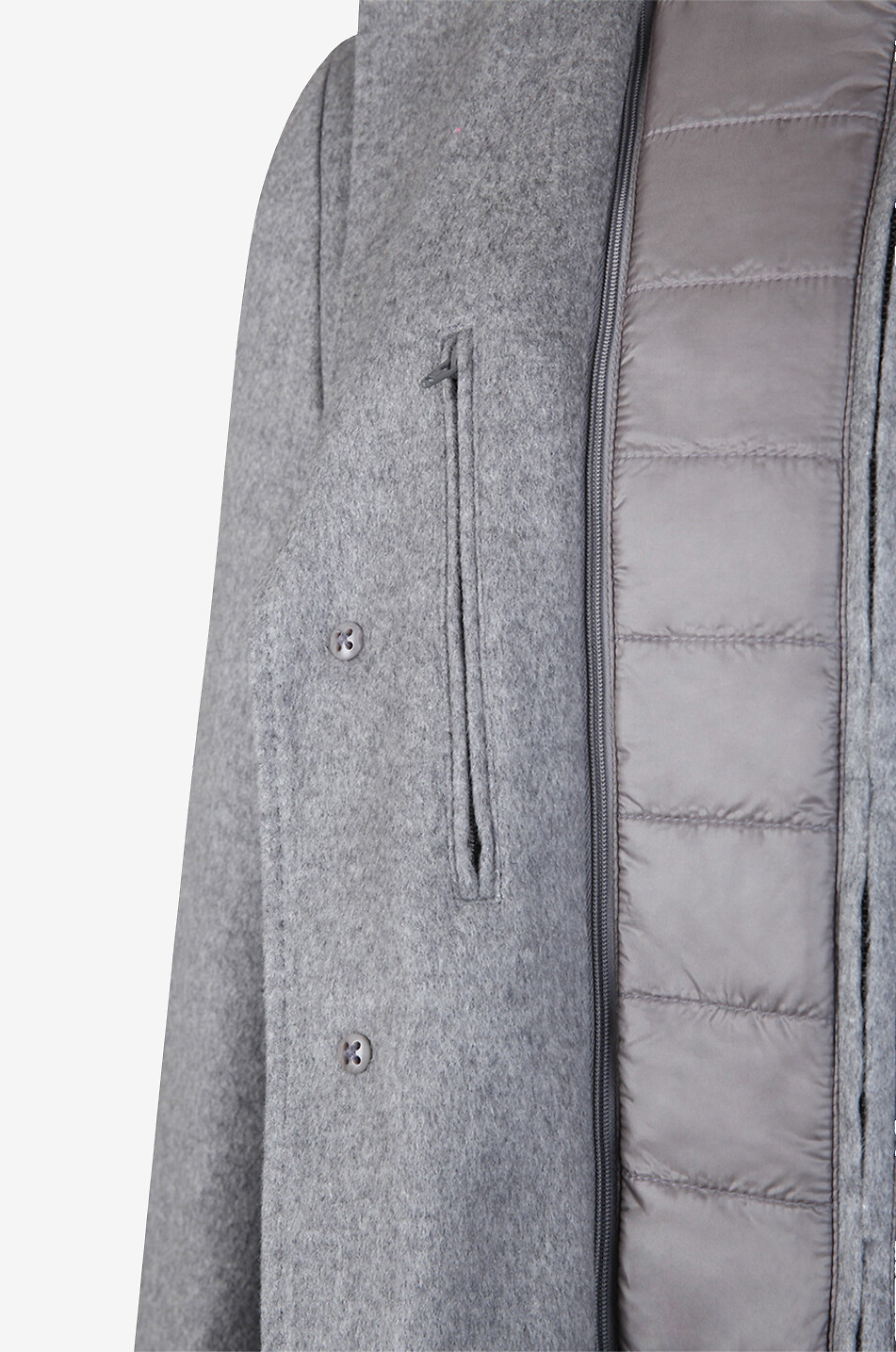 HERNO Blazer en cachemire et nylon Ultralight Homme GRIS CLAIR 5