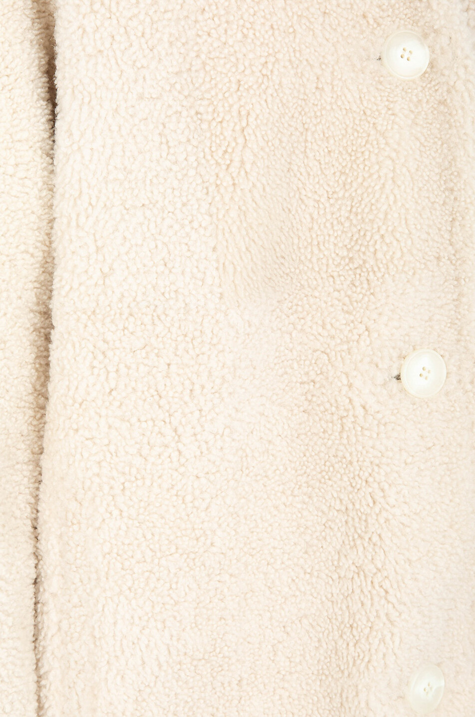 YVES SALOMON Shearling-Mantel mit V-Ausschnitt Merinillo Damen CREMEFARBEN 3