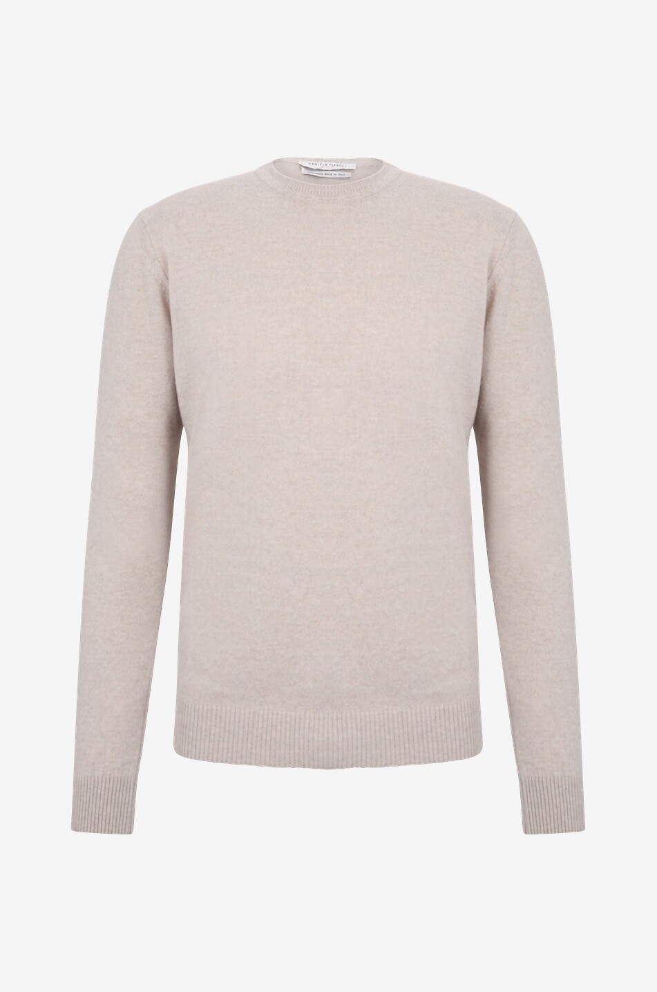 DANIELE FIESOLI Pullover mit Rundhalsausschnitt aus Kaschmir Herren Mittle beige 1