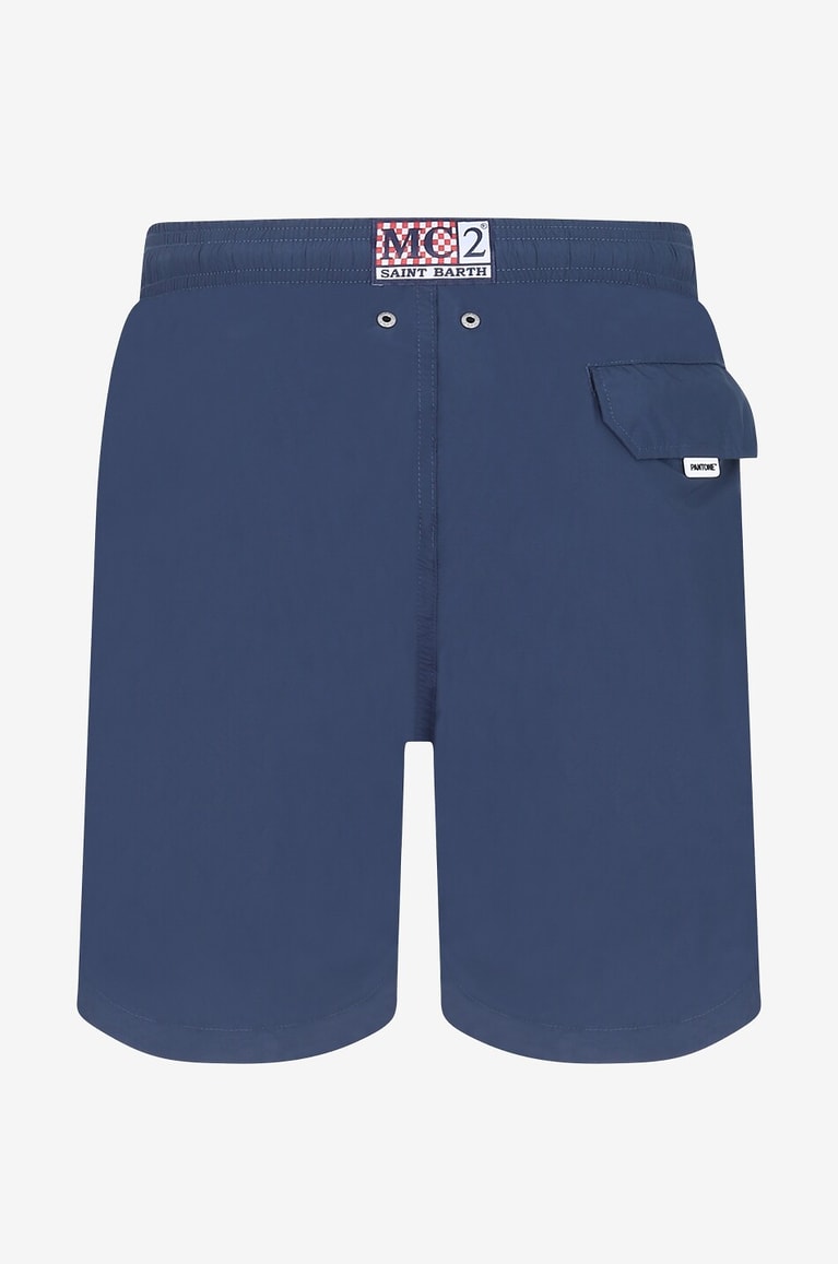 MC2 SAINT BARTH Short de bain Lighting Pantone Homme BLEU FONCE 2
