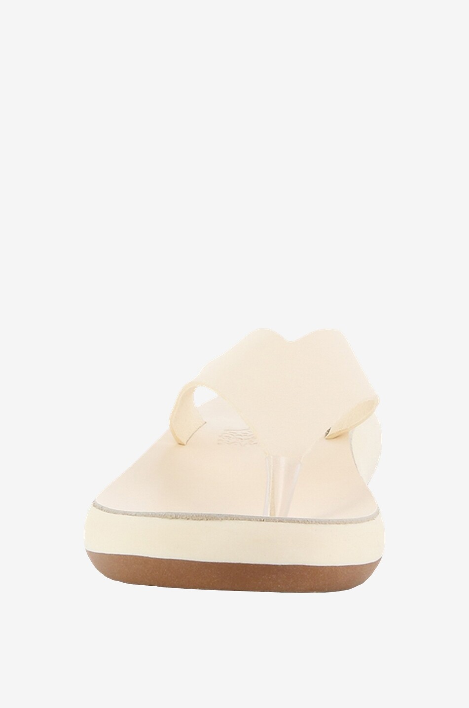 ANCIENT GREEK SANDALS Charys Comfort leather platform flip-flops Women EGGSHELL 2