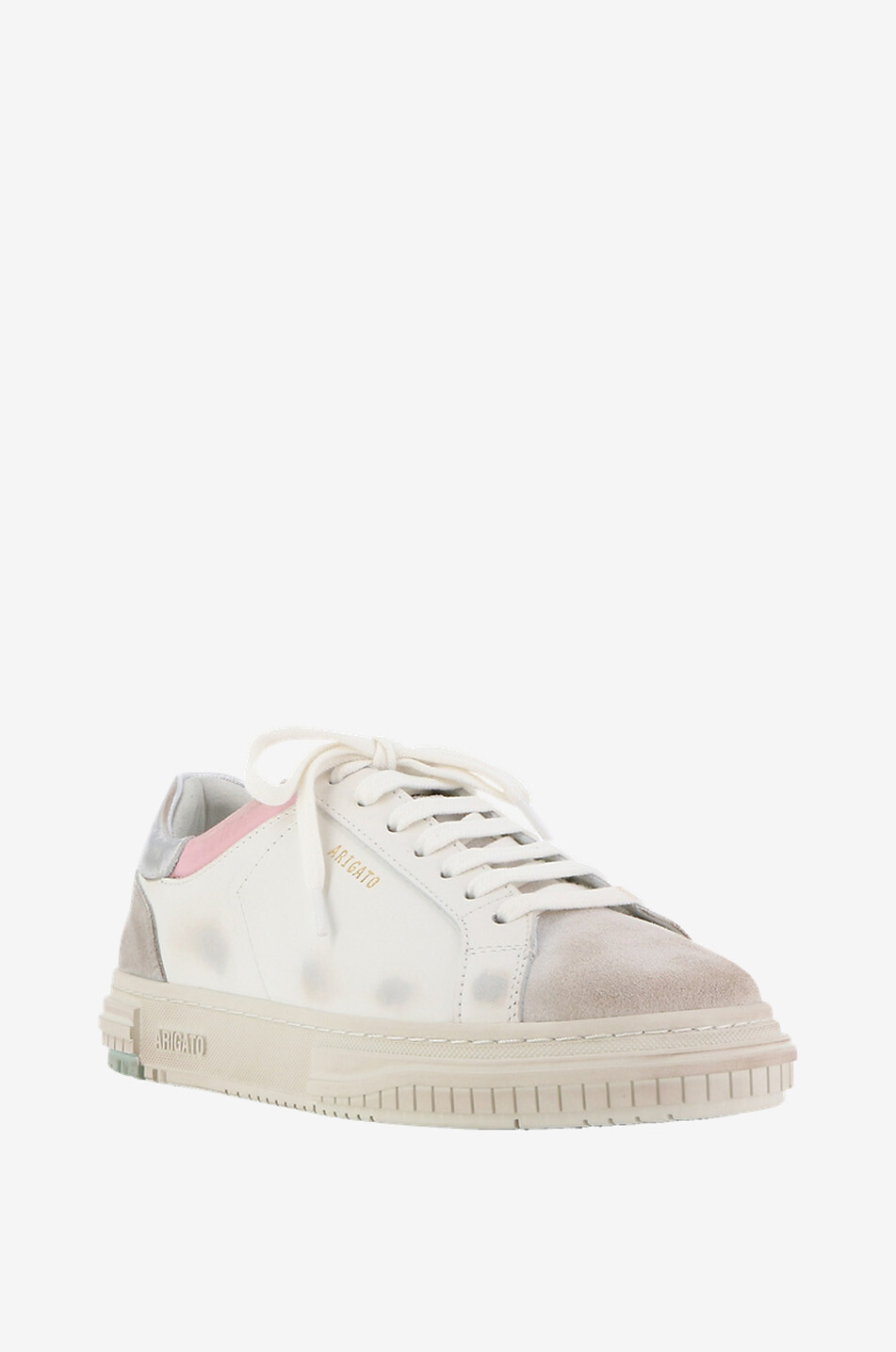 Niedrige Schnürsneakers aus Leder Atlas Distressed