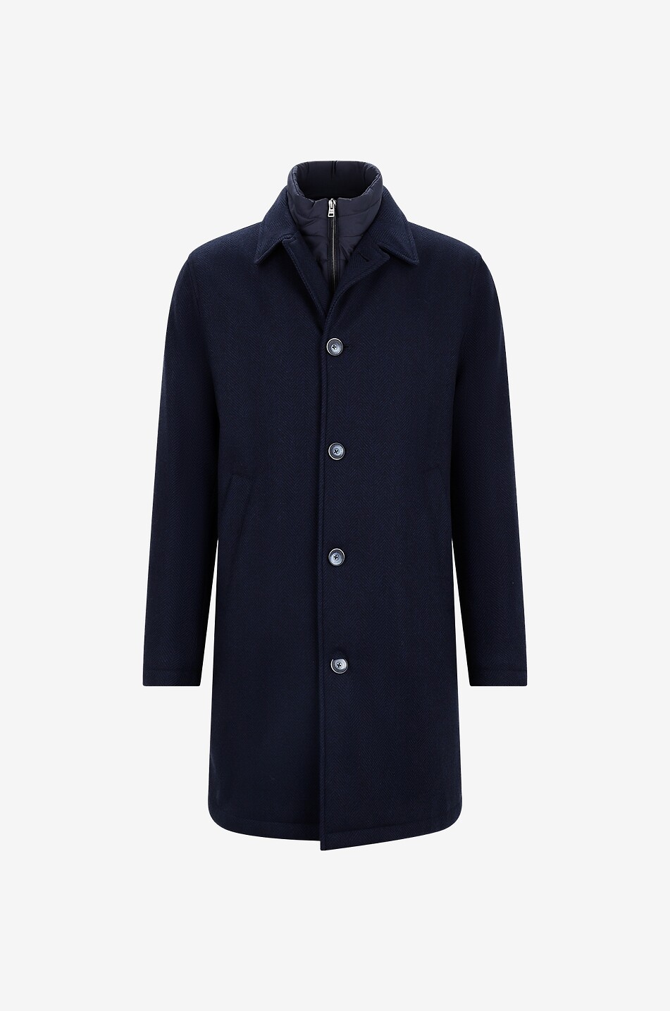 Nuage virgin wool long coat