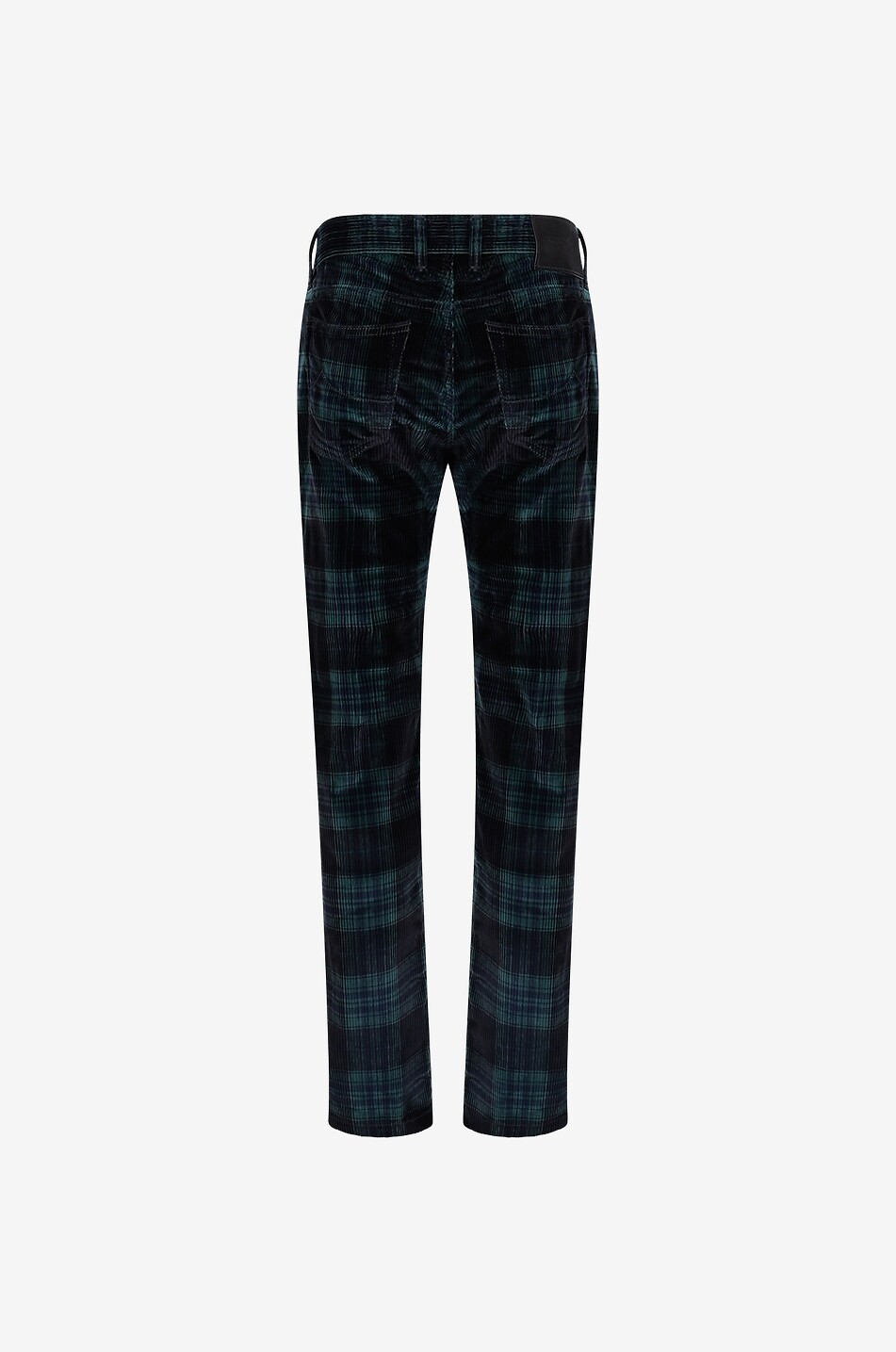 JACOB COHEN Bard checked corduroy slim fit trousers Men DARK BLUE 2