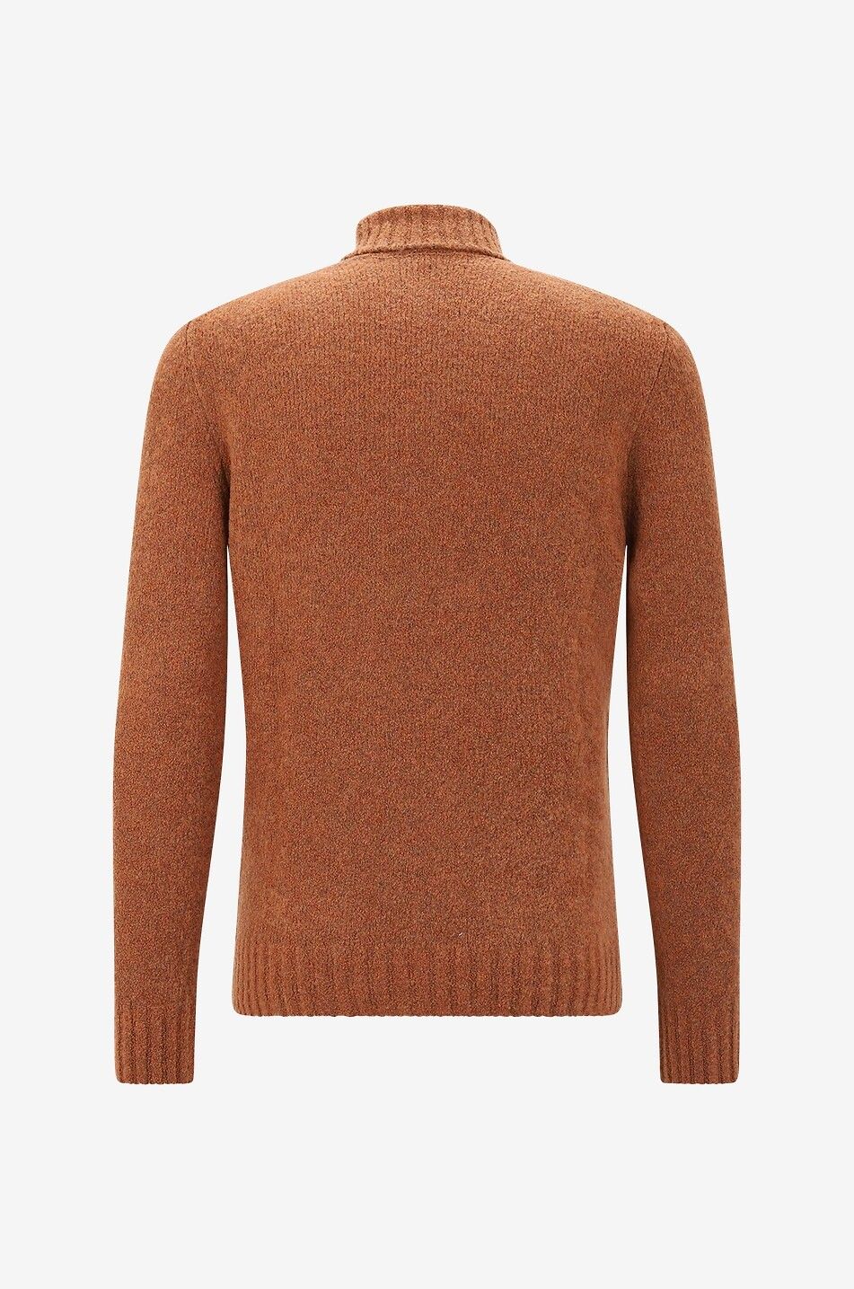 GRAN SASSO Turtleneck bouclé knit jumper Men MEDIUM ORANGE 2