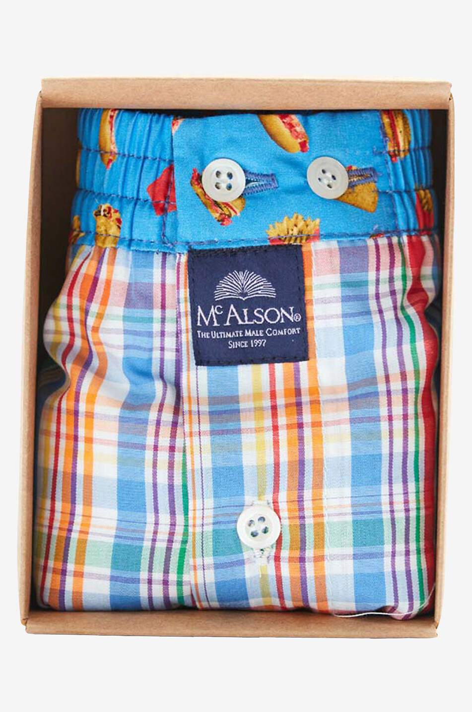 MC ALSON Caleçon en coton Homme MULTICOLORE 4