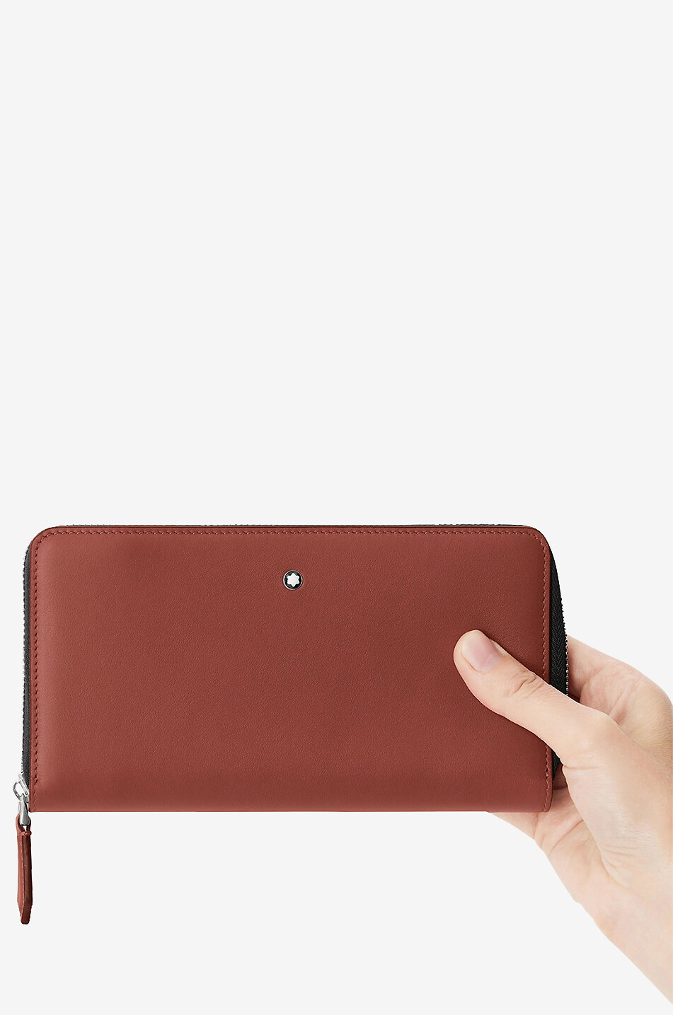 MONTBLANC Meisterstück Selection Soft 12cc large leather zip-around wallet Men LIGHT ORANGE 3