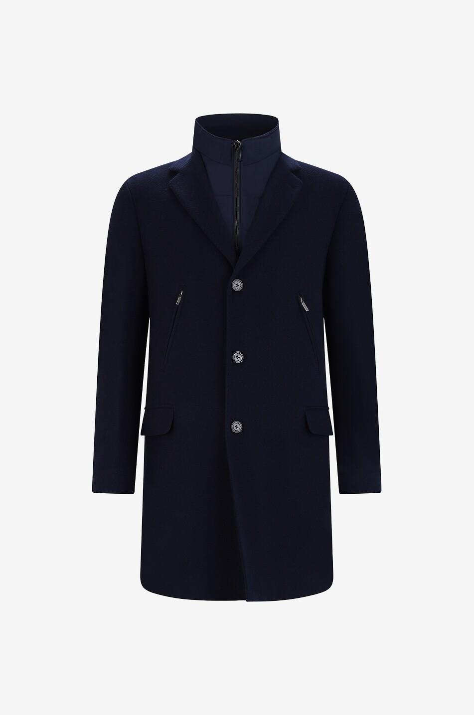 Cashmere three-quarter length coat