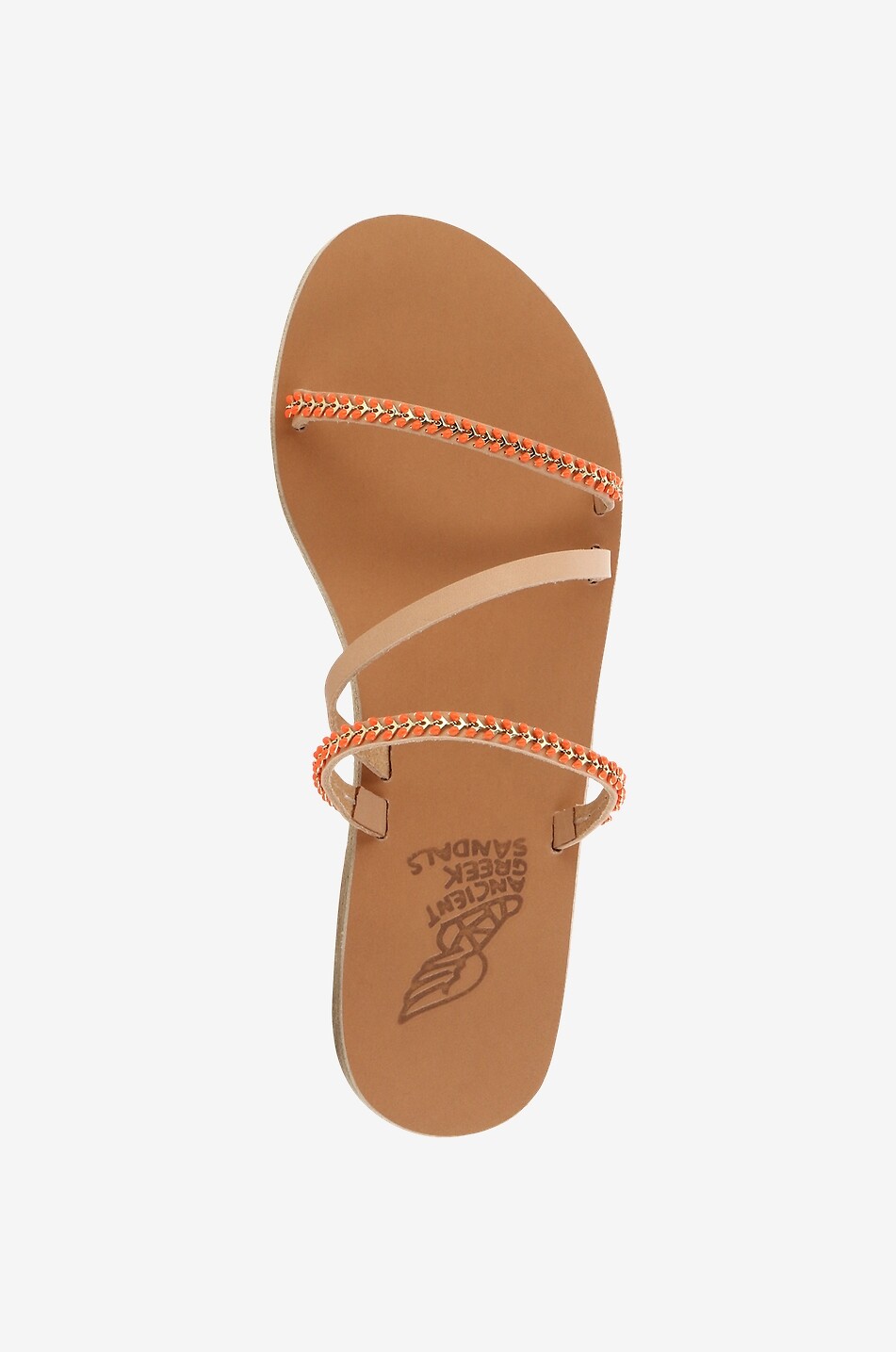 ANCIENT GREEK SANDALS Mules en cuir de vachette Apli Polytimi Femme BEIGE 5