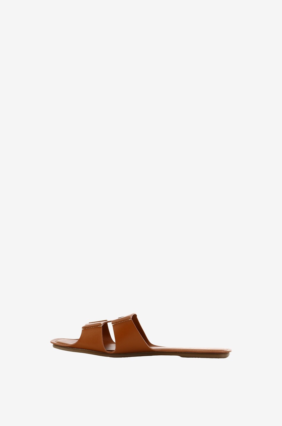 RODO Sellier leather flat mules Women BROWN 3