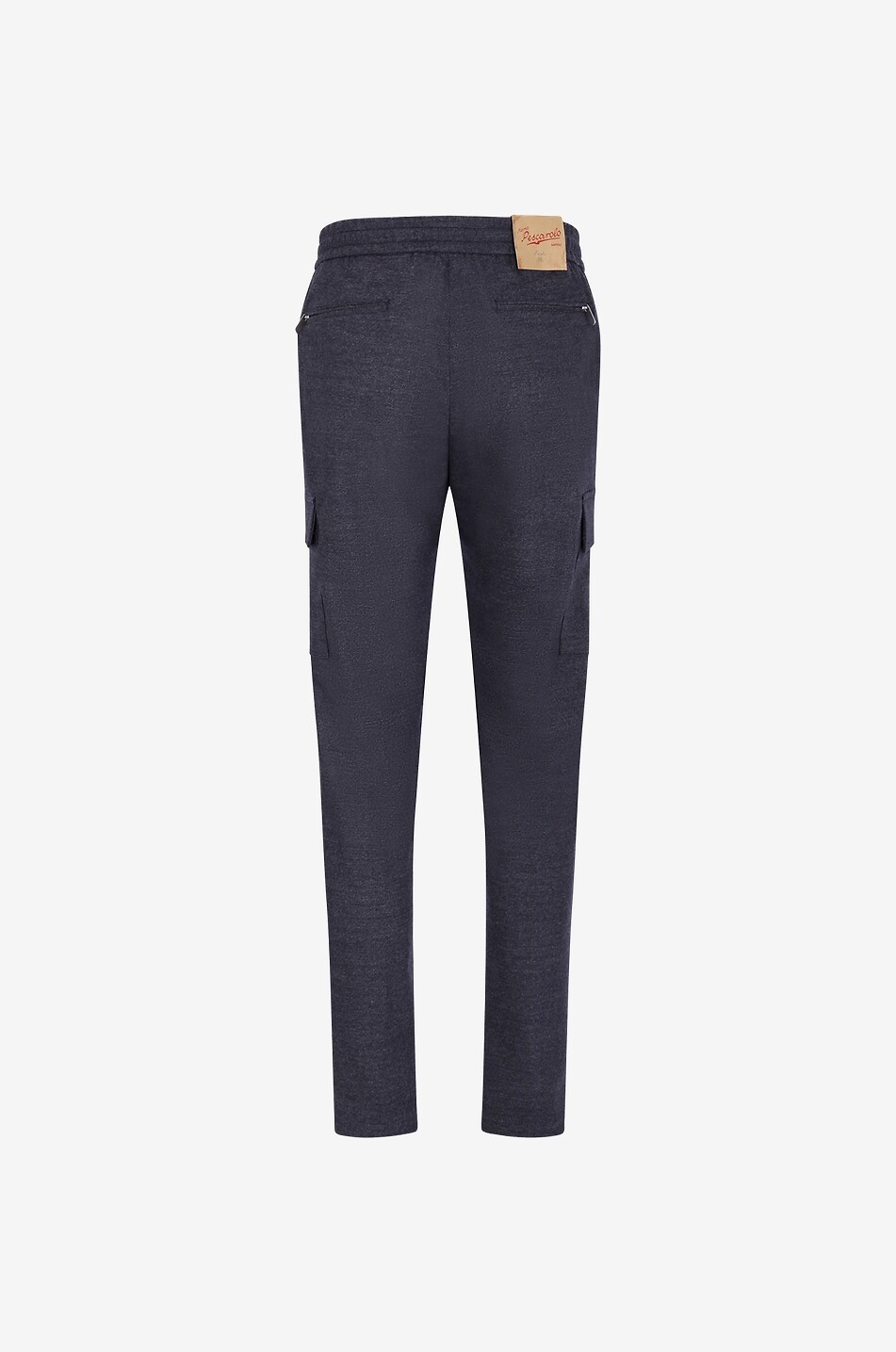 MARCO PESCAROLO Pantalon cargo slim en laine vierge et cachemire Tor Homme GRIS FONCÉ 2