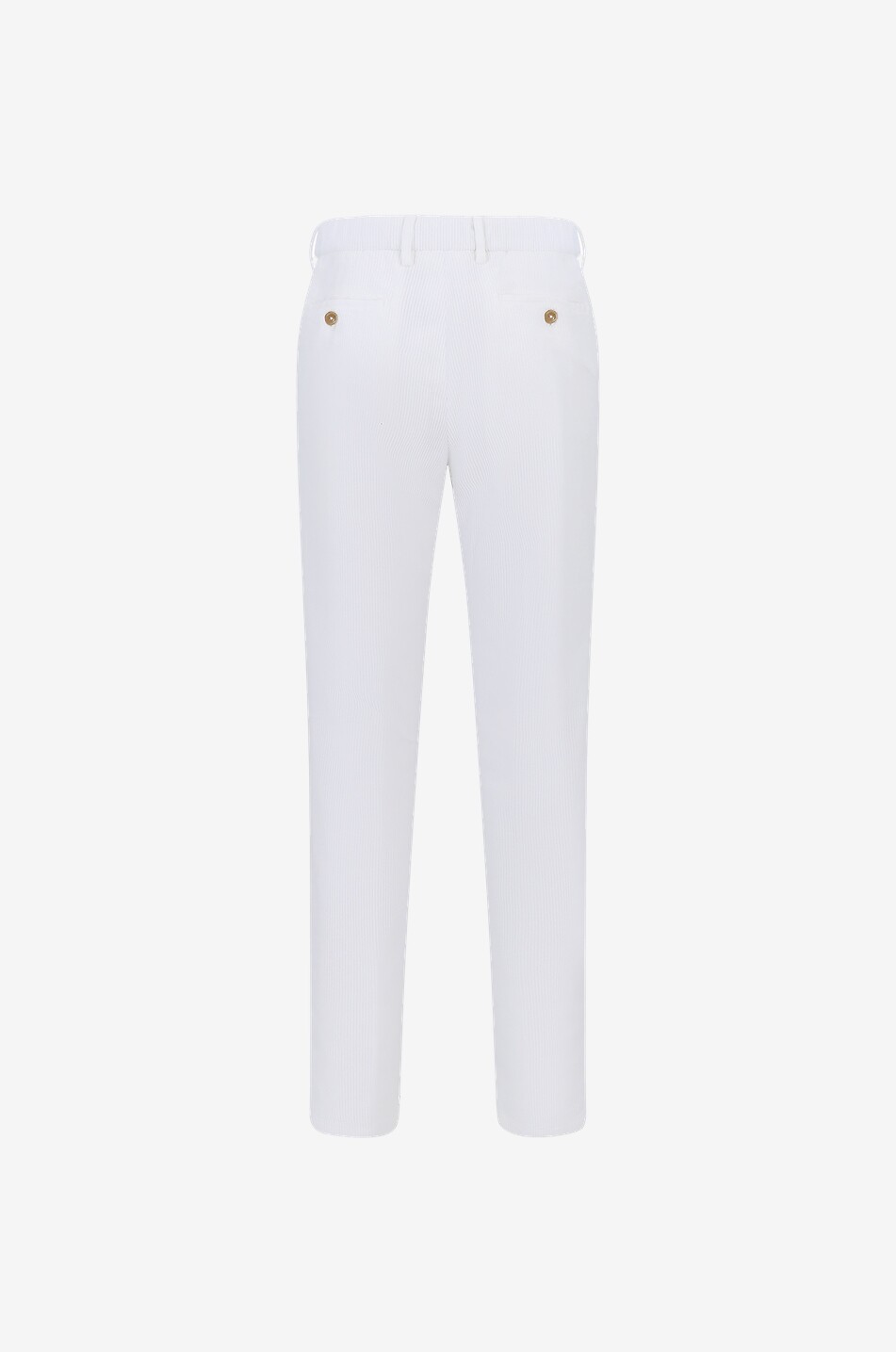 MARCO PESCAROLO Pantalon chino slim en coton Evo Homme BLANC CASSE 2