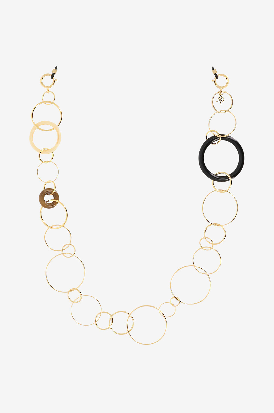 La Bulle brass and acetate eyewear chain