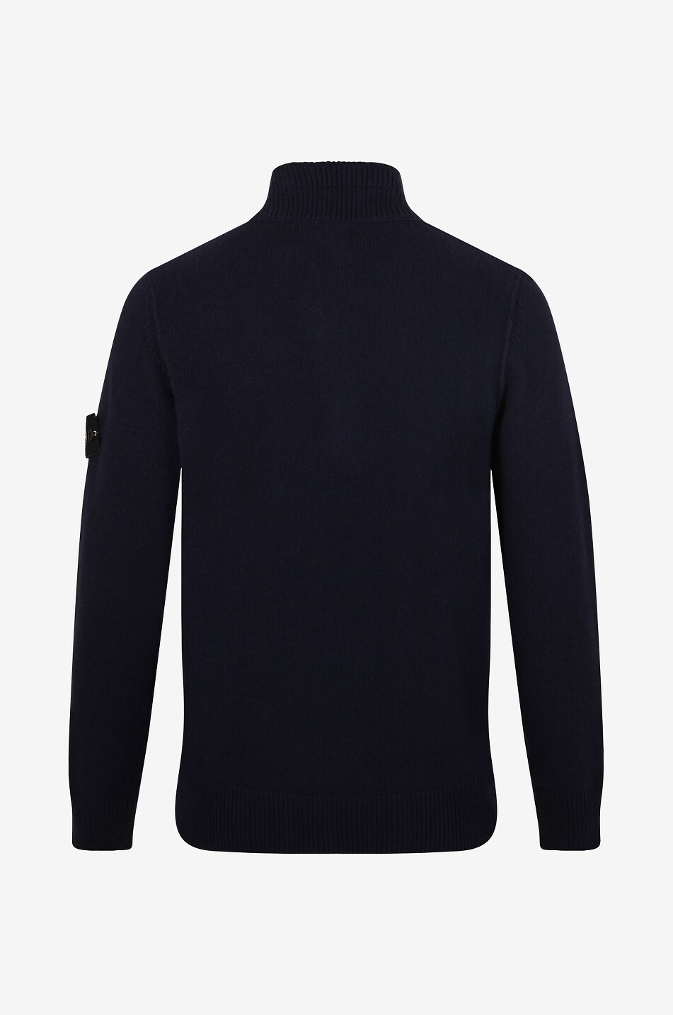 STONE ISLAND 540A3 chunky jumper with button-down stand-up collar Men DARK BLUE 2