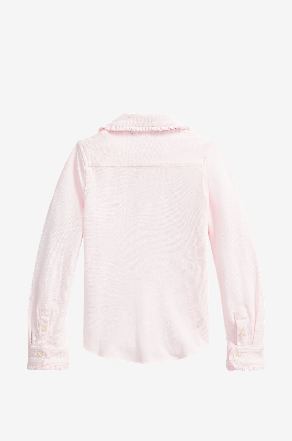 POLO RALPH LAUREN Mädchen-Hemd aus Baumwollpiqué mit Rüschenkragen Mädchen HELLROSA 2