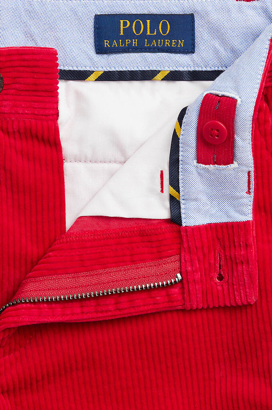 POLO RALPH LAUREN Gerade geschnittene Jungen-Cordsamthose Junge ROT 3