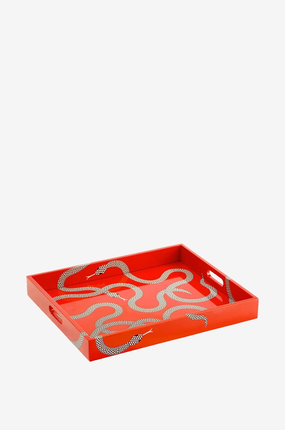 JONATHAN ADLER Rechteckiges Lacktablett Eden Haus ORANGE 1
