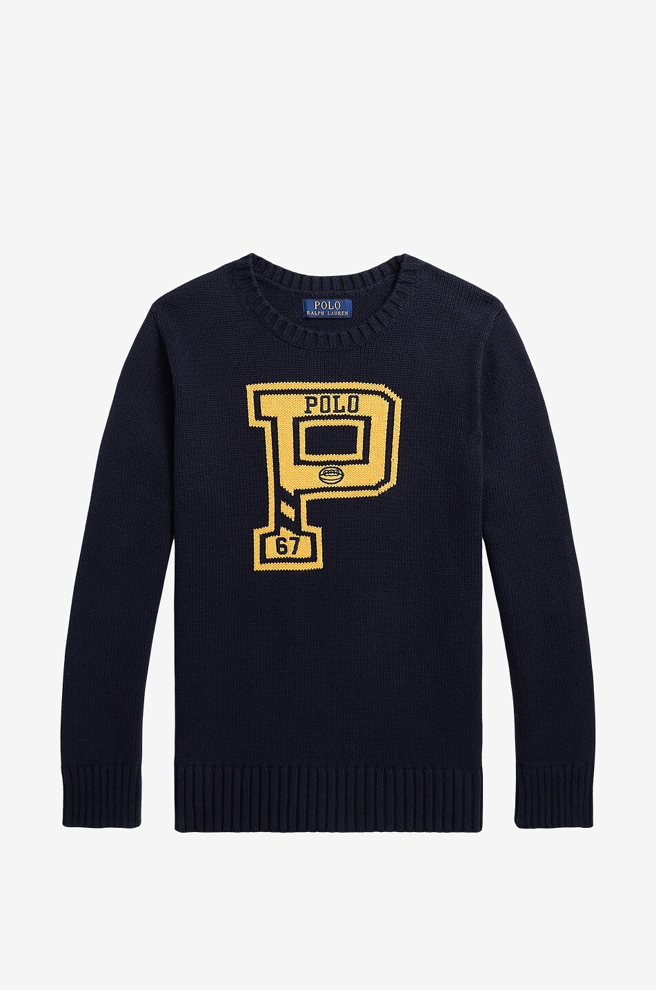 Pull jacquard adolescent Lettermann