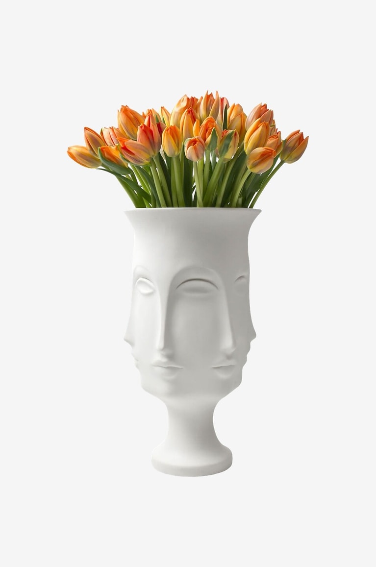 JONATHAN ADLER Dora Maar Urn porcelain vase Home WHITE 1