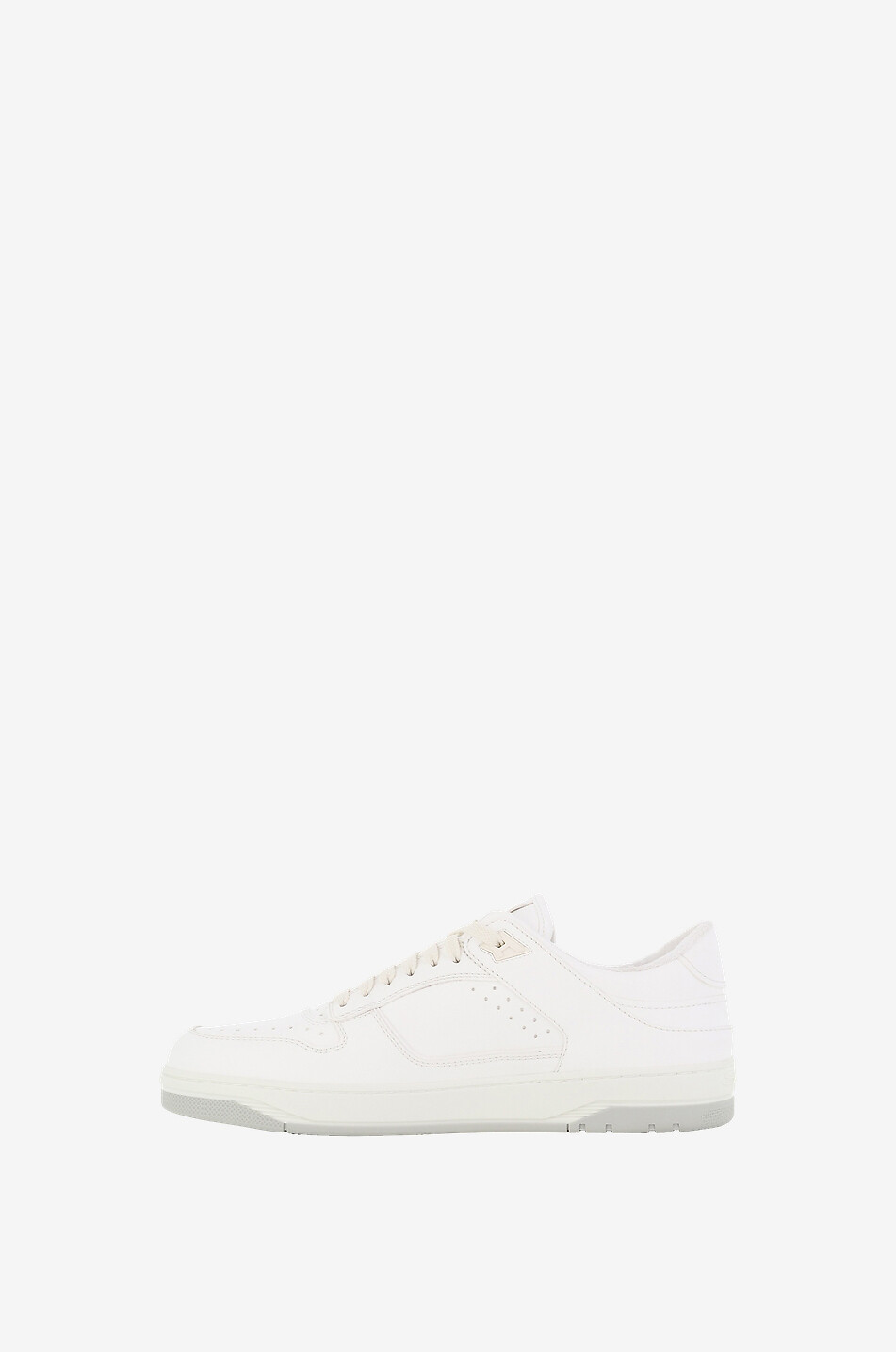 SANTONI Baskets basses unies en cuir Sneak-Air Homme BLANC 3
