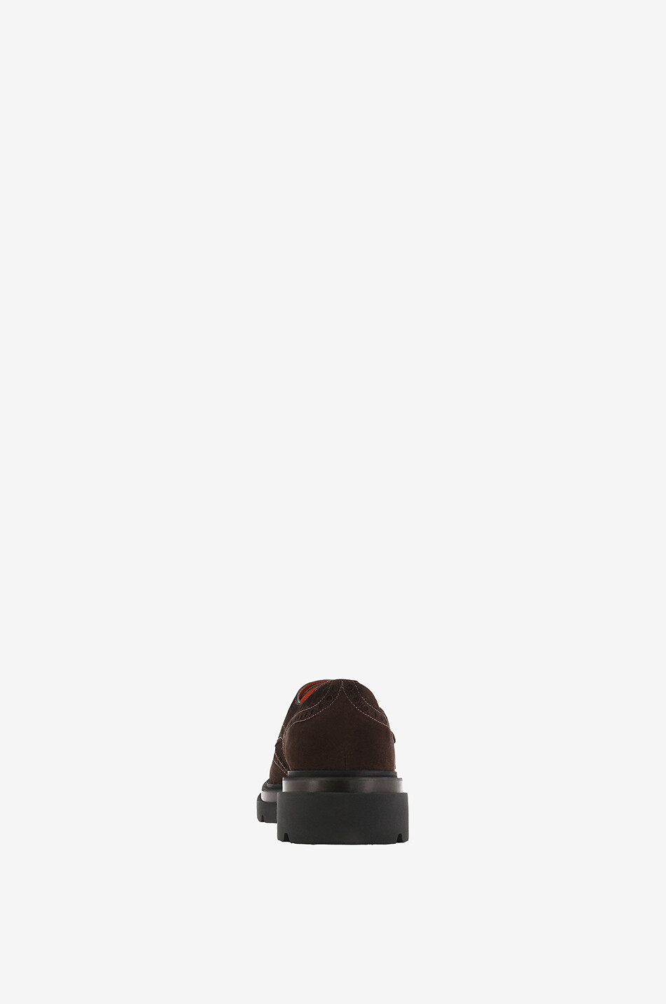 Chaussures à double boucle en daim perforé