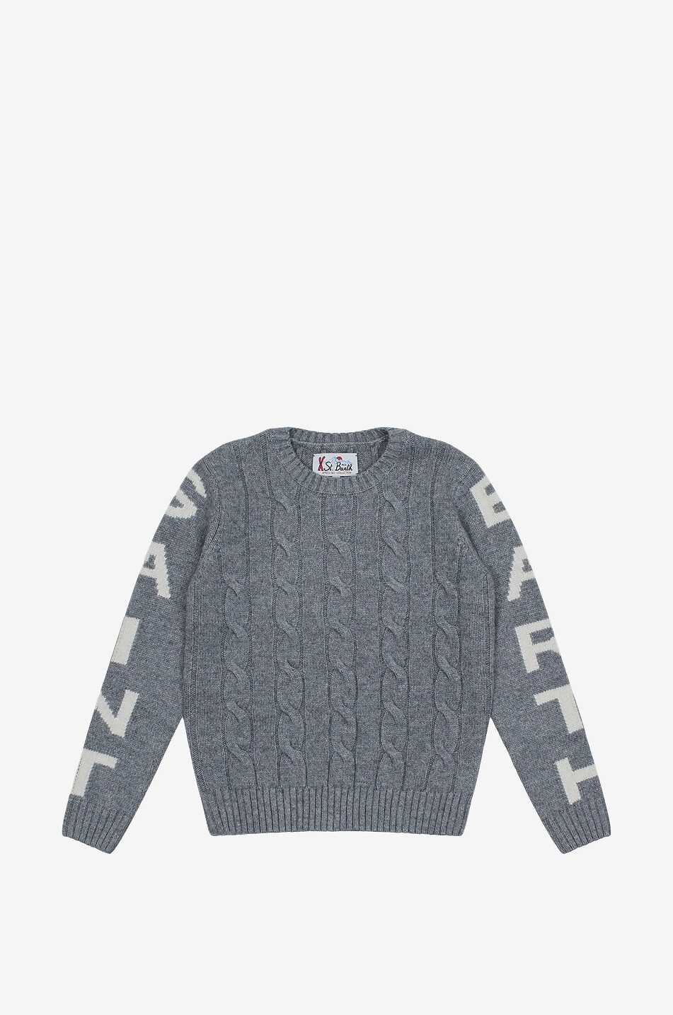 Bergen JR St Barth boy's cable-knit jumper