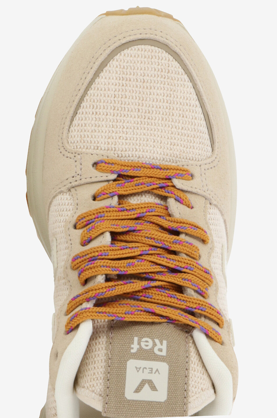 VEJA Baskets basses à lacet en coton Venturi x Reformation Femme BEIGE 5