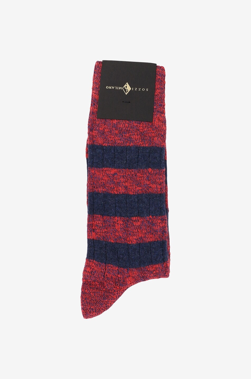 Gestreifte melierte Socken
