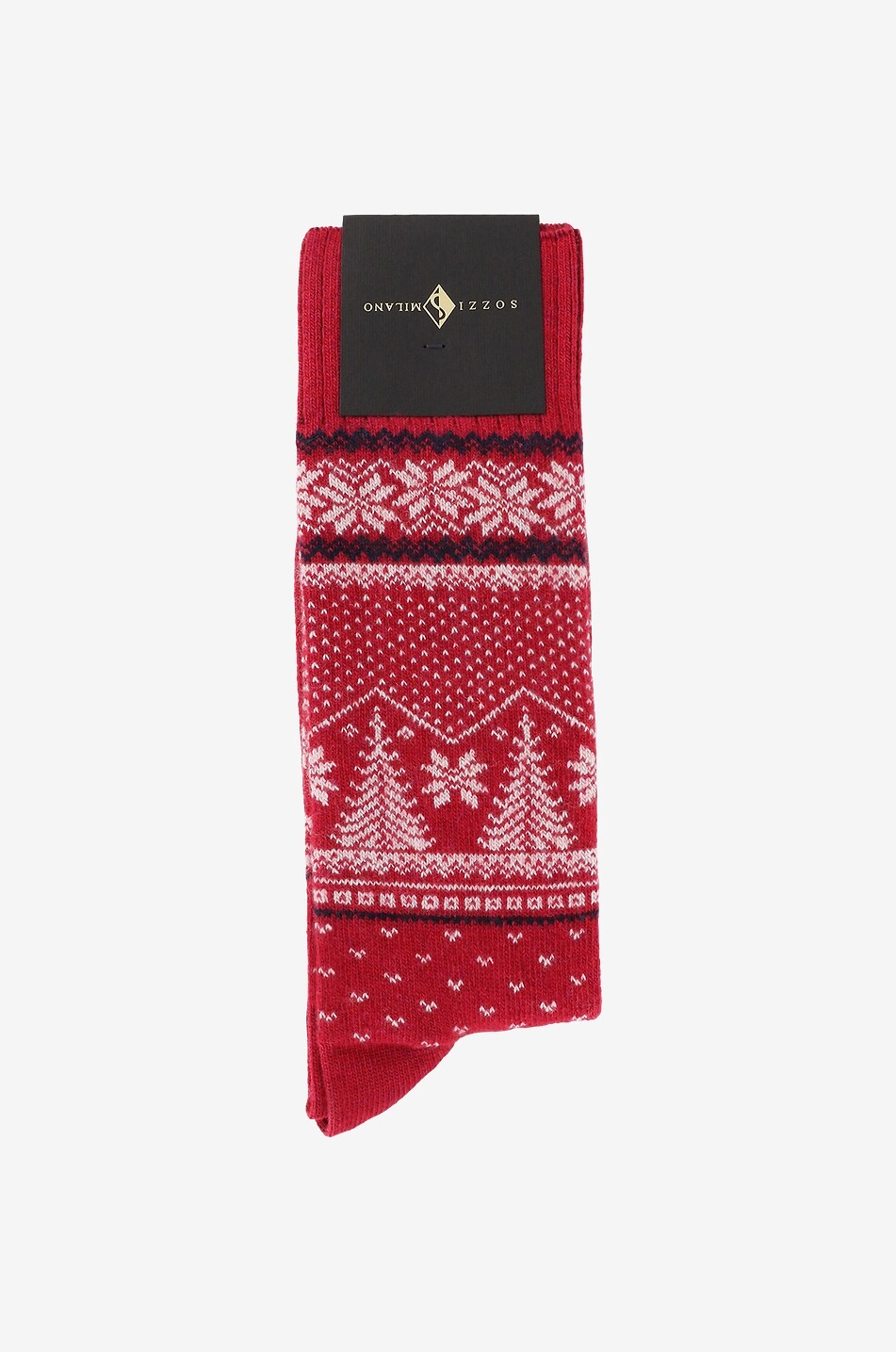 Jacquard-Socken mit skandinavischen Motiven