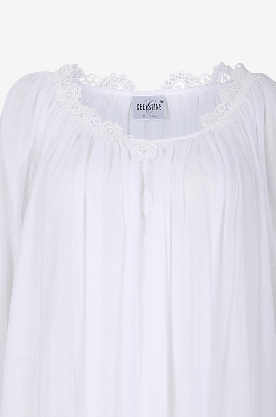 CELESTINE Kiana cotton nightdress Women WHITE 3