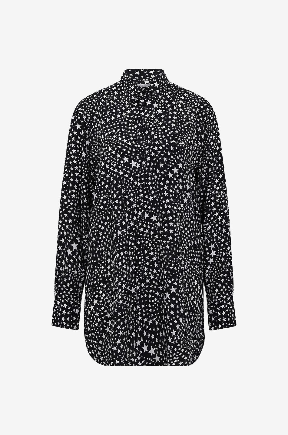 Stars oversize silk shirt